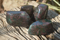 Polished Ruby Corundum In Chrome Verdite Free Forms x 4 From Zimbabwe - Toprock Gemstones and Minerals 