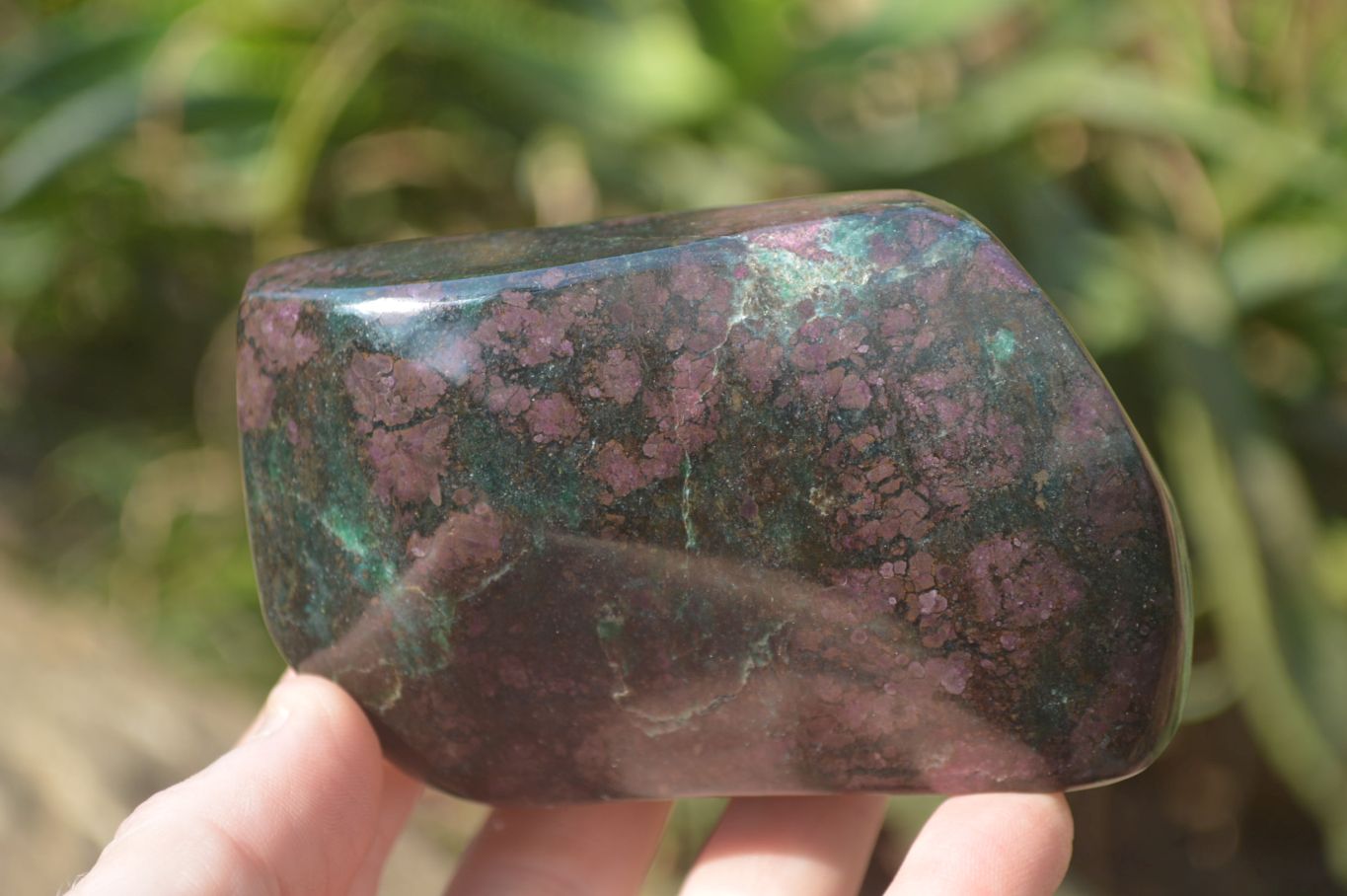 Polished Ruby Corundum In Chrome Verdite Free Forms x 4 From Zimbabwe - Toprock Gemstones and Minerals 