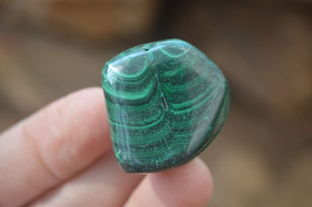 Polished Flower Banded Malachite Free Forms x 35 From Congo - Toprock Gemstones and Minerals 