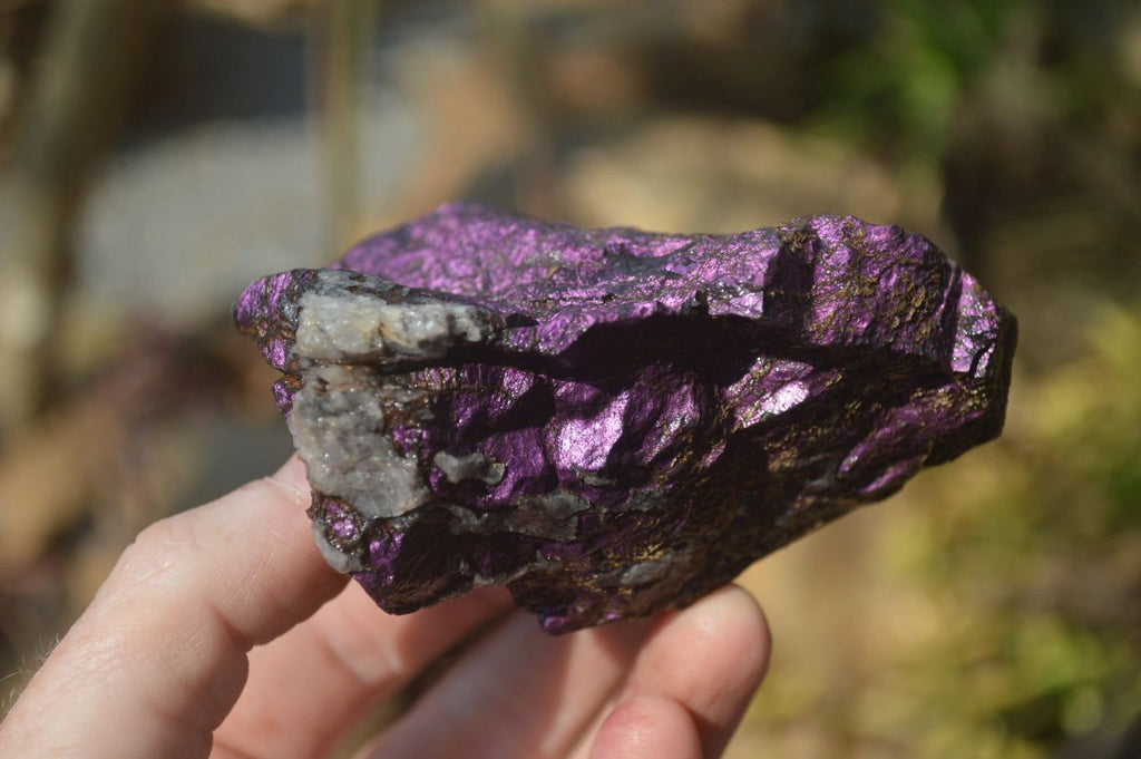 Natural Metallic Purpurite Cobbed Specimens x 5 From Erongo, Namibia - Toprock Gemstones and Minerals 