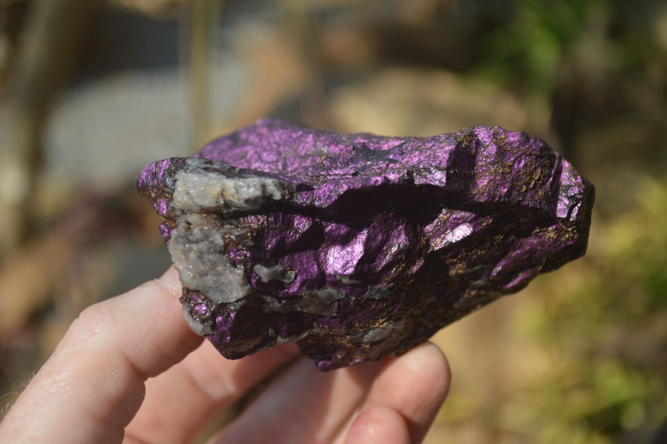 Natural Metallic Purpurite Cobbed Specimens x 5 From Erongo, Namibia - Toprock Gemstones and Minerals 