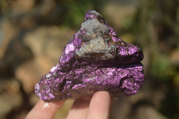 Natural Metallic Purpurite Cobbed Specimens x 5 From Erongo, Namibia - Toprock Gemstones and Minerals 