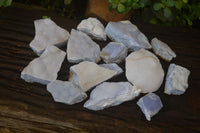 Natural Crystalline Blue Lace Agate Specimens x 12 From Namibia. - Toprock Gemstones and Minerals 