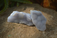 Natural Crystalline Blue Lace Agate Specimens x 12 From Namibia. - Toprock Gemstones and Minerals 