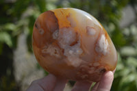 Polished Flower Agate Standing Free Forms x 2 From Madagascar - Toprock Gemstones and Minerals 