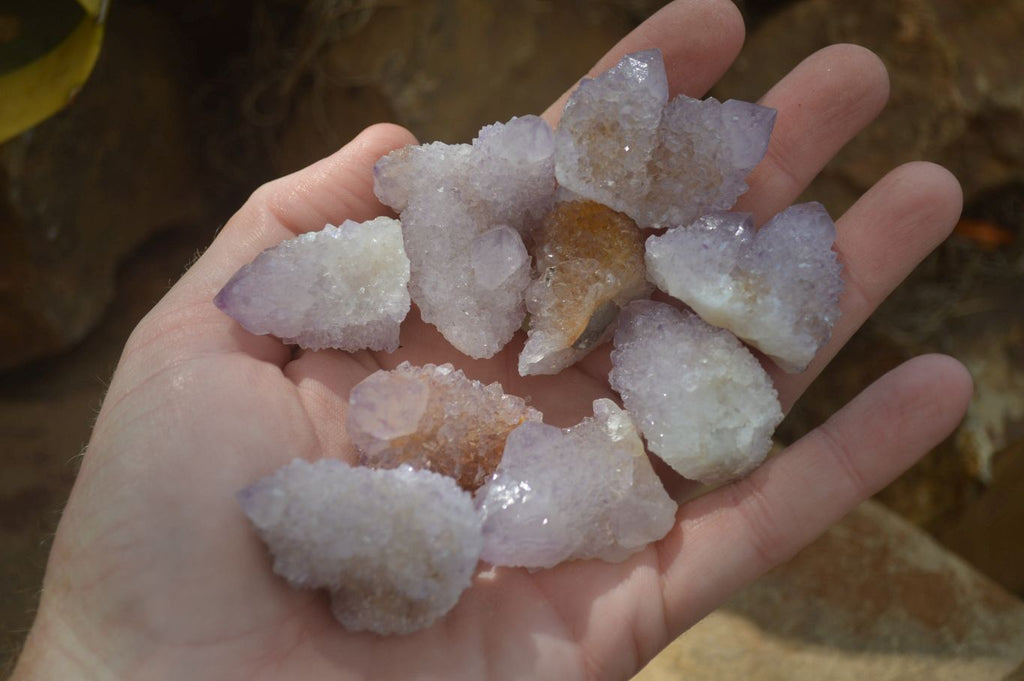 Natural Ametrine Spirit Quartz Clusters x 35 From Boekenhouthoek, South Africa - Toprock Gemstones and Minerals 