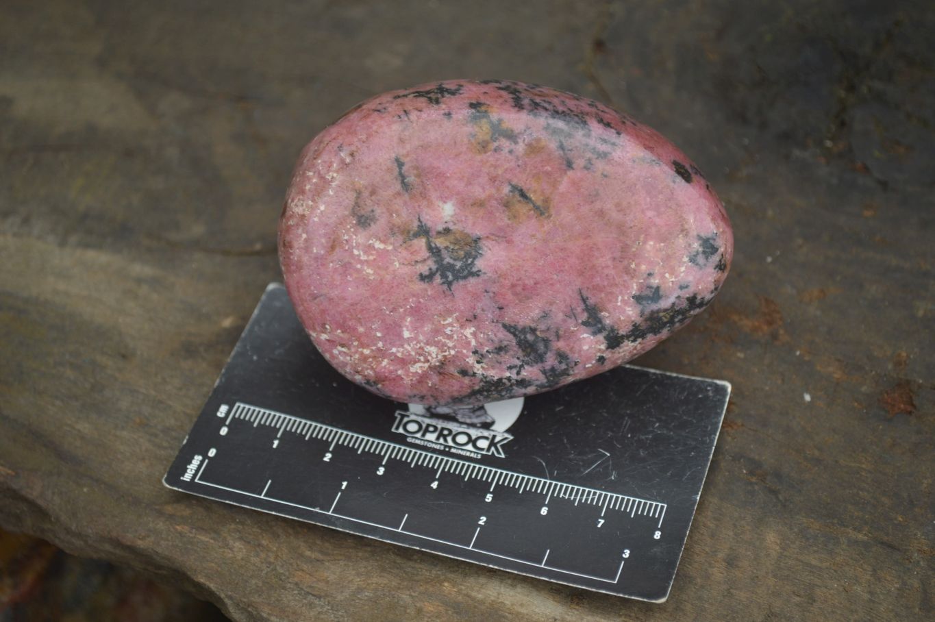 Polished Rhodonite Free Forms x 6 From Zimbabwe - Toprock Gemstones and Minerals 