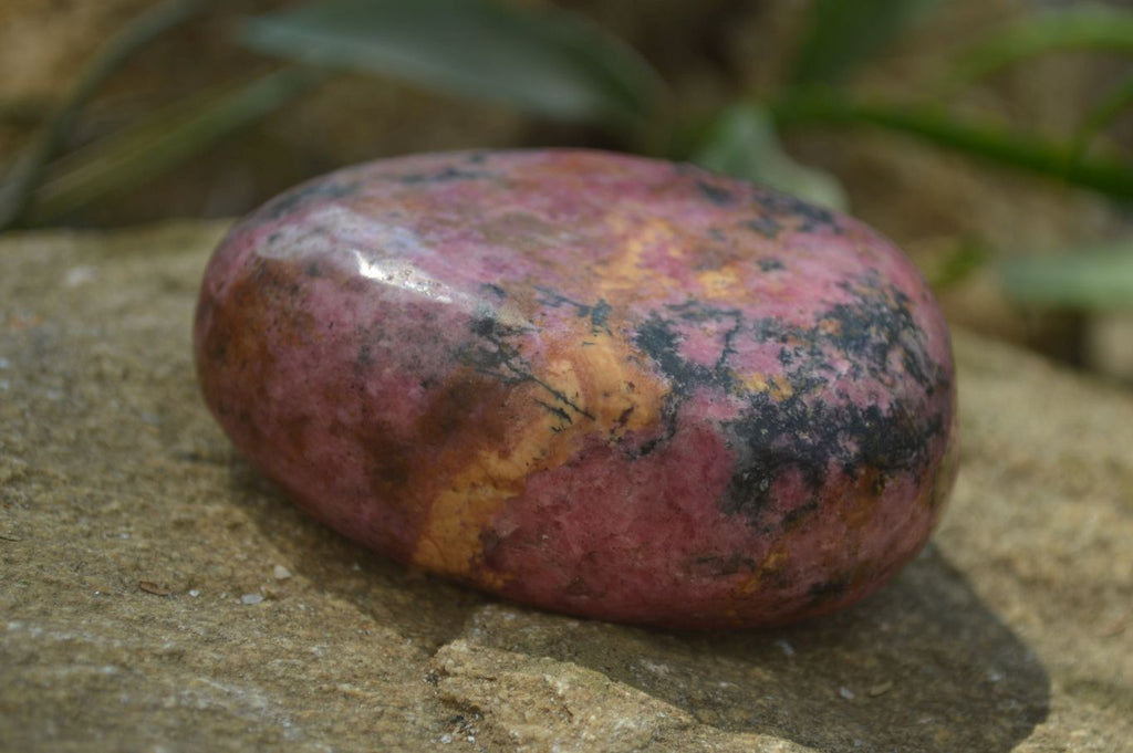 Polished Rhodonite Free Forms x 6 From Zimbabwe - Toprock Gemstones and Minerals 