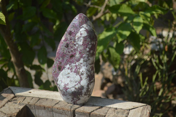Polished Rubellite Pink Tourmaline Standing Free Form x 1 From Madagascar - Toprock Gemstones and Minerals 