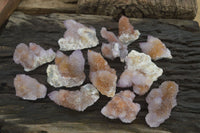 Natural Ametrine Spirit Quartz Clusters x 12 From Boekenhouthoek, South Africa