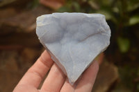 Natural Crystalline Blue Lace Agate Plates x 2 From Namibia - Toprock Gemstones and Minerals 