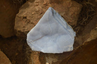 Natural Crystalline Blue Lace Agate Plates x 2 From Namibia - Toprock Gemstones and Minerals 