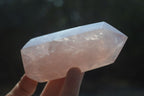 Polished Rose Quartz Points x 12 From Madagascar - Toprock Gemstones and Minerals 
