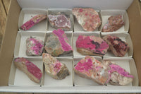 Natural Salrose Cobaltion Dolomite Specimens x 12 From Kakanda, Congo - Toprock Gemstones and Minerals 