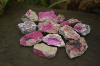 Natural Salrose Cobaltion Dolomite Specimens x 12 From Kakanda, Congo - Toprock Gemstones and Minerals 