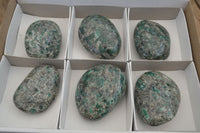 Polished Rare Emerald Mica In Matrix Free Forms x 6 From Mutoko, Zimbabwe - Toprock Gemstones and Minerals 
