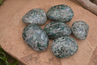 Polished Rare Emerald Mica In Matrix Free Forms x 6 From Mutoko, Zimbabwe - Toprock Gemstones and Minerals 
