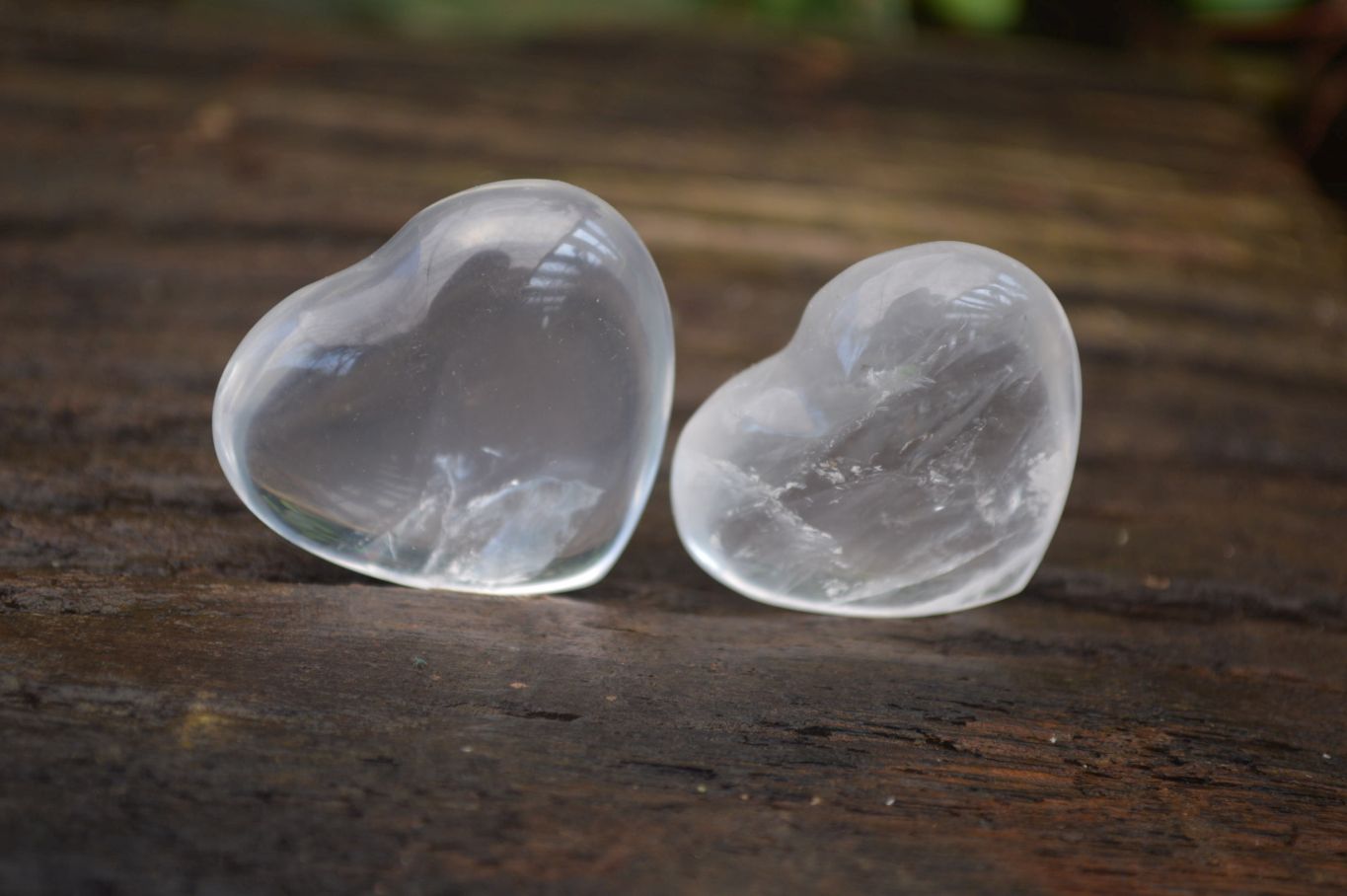 Polished Girasol Pearl Quartz Gemstone Hearts x 35 From Madagascar - Toprock Gemstones and Minerals 