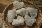 Natural Drusy Quartz Coated Calcite Pseudomorph Specimens x 6 From Lesotho - Toprock Gemstones and Minerals 