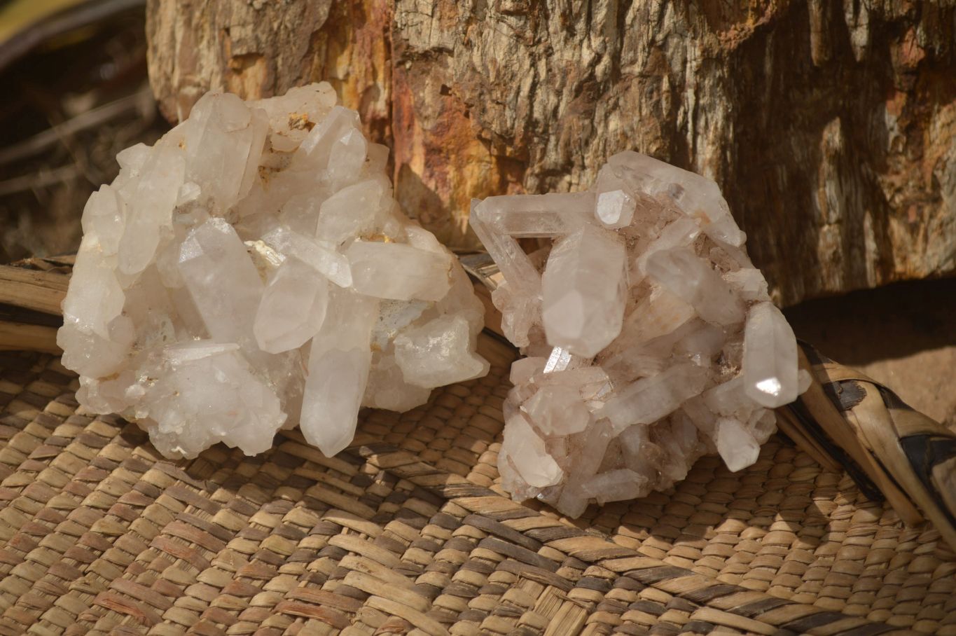 Natural Clear Quartz Crystal Clusters x 24 From Madagascar - Toprock Gemstones and Minerals 