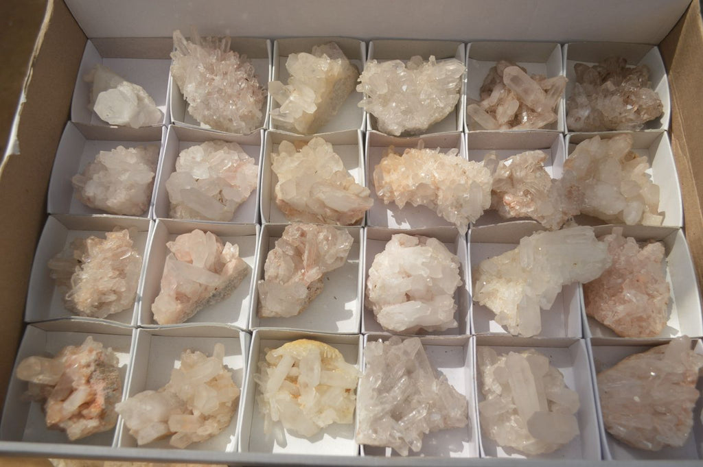 Natural Clear Quartz Crystal Clusters x 24 From Madagascar - Toprock Gemstones and Minerals 