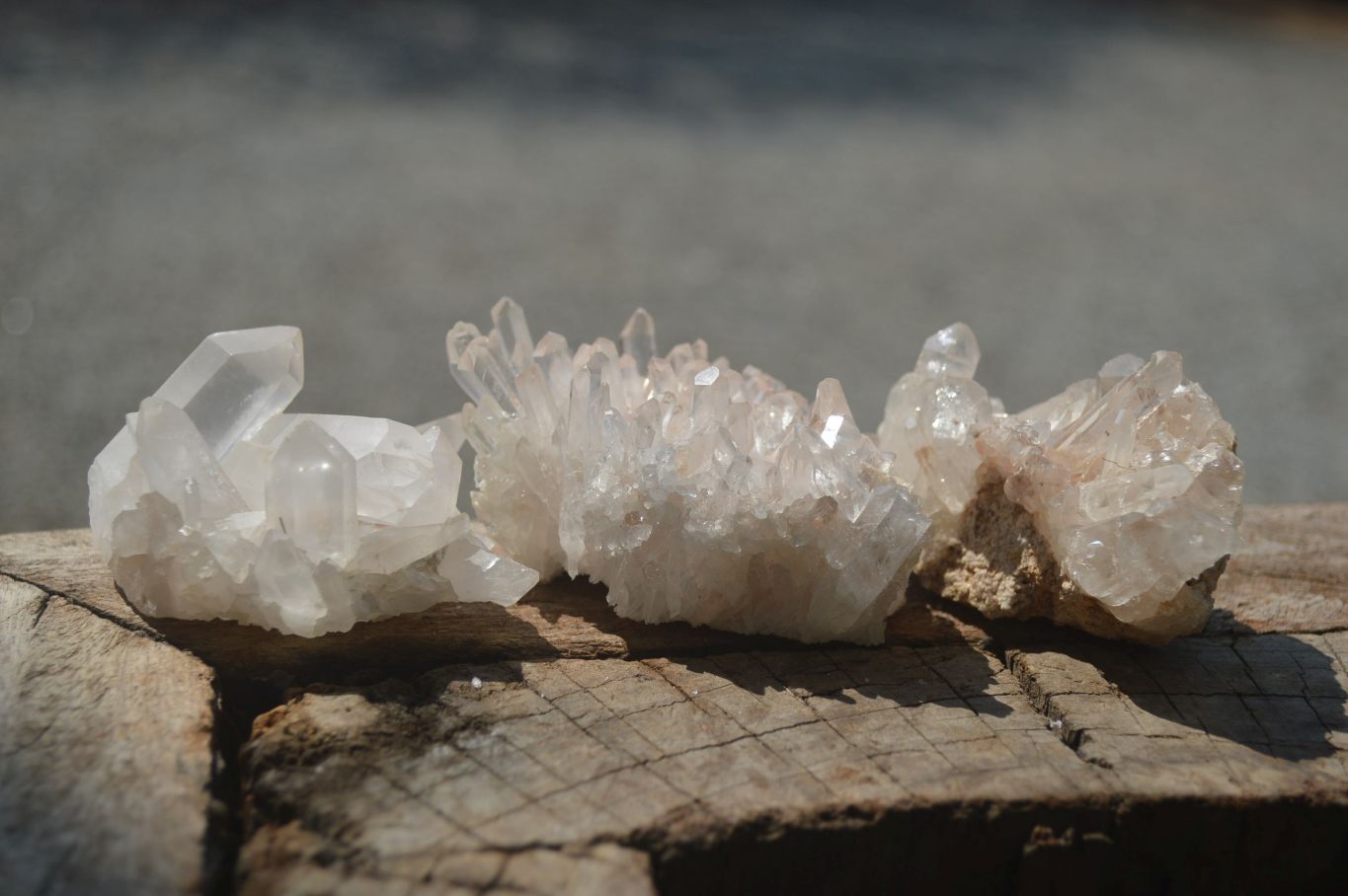 Natural Clear Quartz Crystal Clusters x 24 From Madagascar - Toprock Gemstones and Minerals 