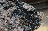 Natural Libethenite Crystals On Dolomite Matrix Specimens x 3 From Shituru, Congo