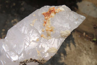 Natural Etched Clear Quartz Crystal Specimens x 2 From Madagascar - Toprock Gemstones and Minerals 