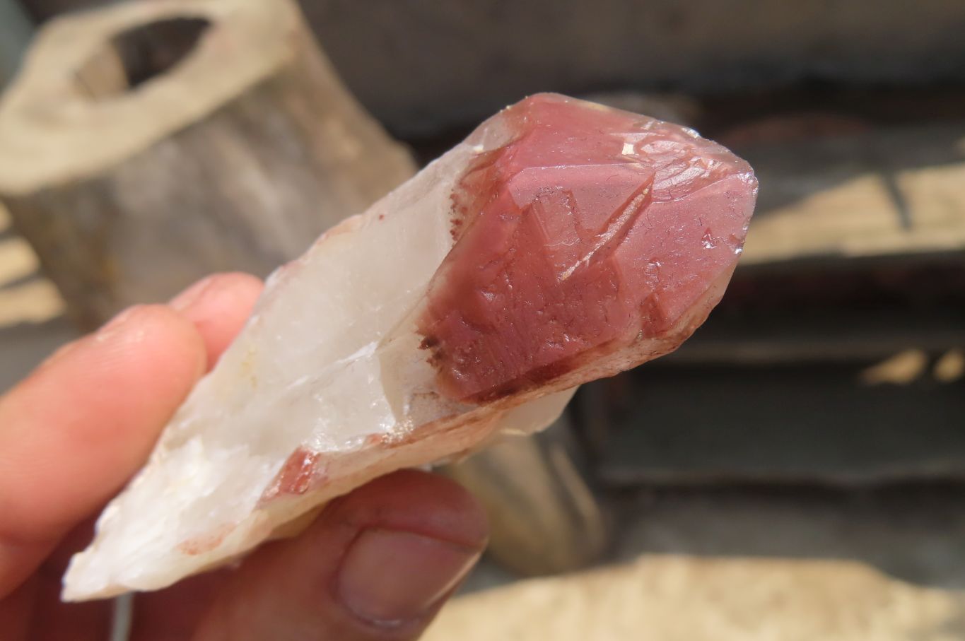 Natural Hematoid Quartz Crystals x 12 From Karoi, Zimbabwe - Toprock Gemstones and Minerals 