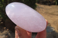 Polished Blue Rose Quartz Standing Free Forms x 3 From Madagascar - Toprock Gemstones and Minerals 