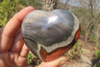 Polished Polychrome Jasper Gemstone Hearts x 6 From Madagascar - Toprock Gemstones and Minerals 