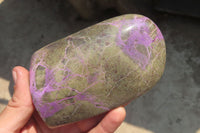 Polished Stichtite Standing Free Forms x 3 From Barberton, South Africa - Toprock Gemstones and Minerals 