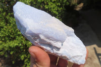 Natural Crystalline Blue Lace Agate Plates x 3 From Namibia - Toprock Gemstones and Minerals 