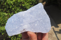 Natural Crystalline Blue Lace Agate Plates x 3 From Namibia - Toprock Gemstones and Minerals 
