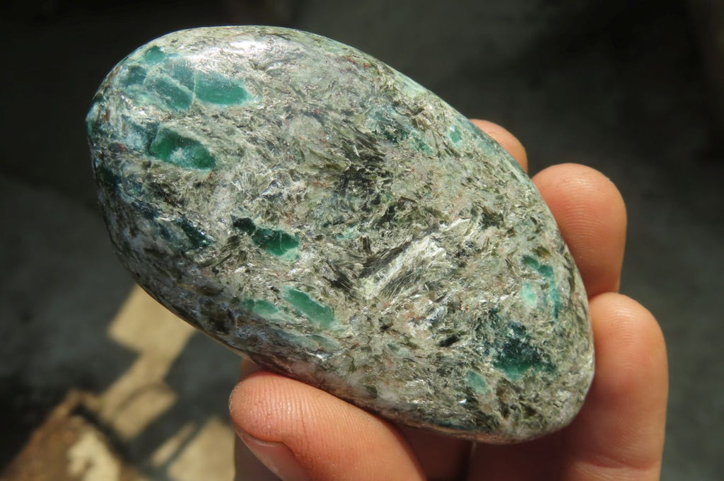 Polished Rare Emerald Mica In Matrix Free Forms x 12 From Mutoko, Zimbabwe - Toprock Gemstones and Minerals 