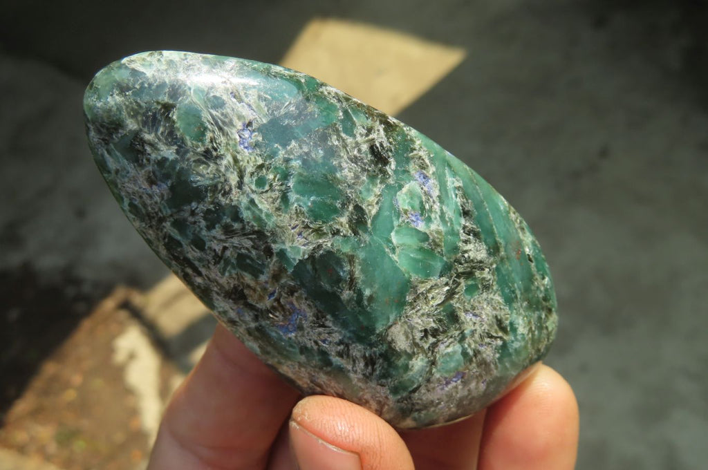 Polished Rare Emerald Mica In Matrix Free Forms x 12 From Mutoko, Zimbabwe - Toprock Gemstones and Minerals 