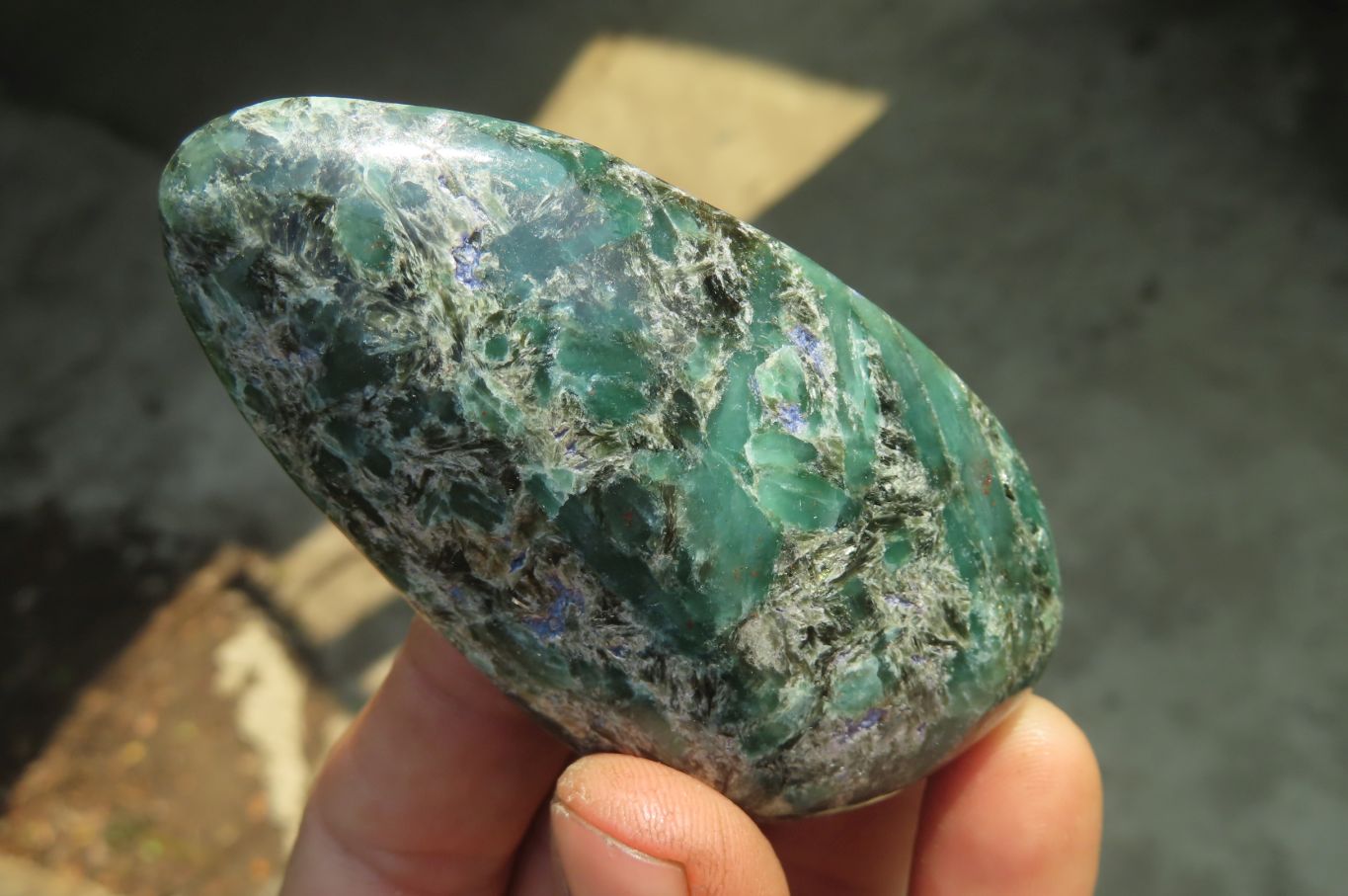 Polished Rare Emerald Mica In Matrix Free Forms x 12 From Mutoko, Zimbabwe - Toprock Gemstones and Minerals 