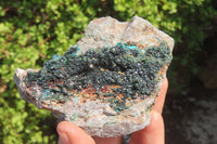 Natural Libethenite Crystals On Dolomite Matrix Specimens x 2 From Shituru, Congo - Toprock Gemstones and Minerals 