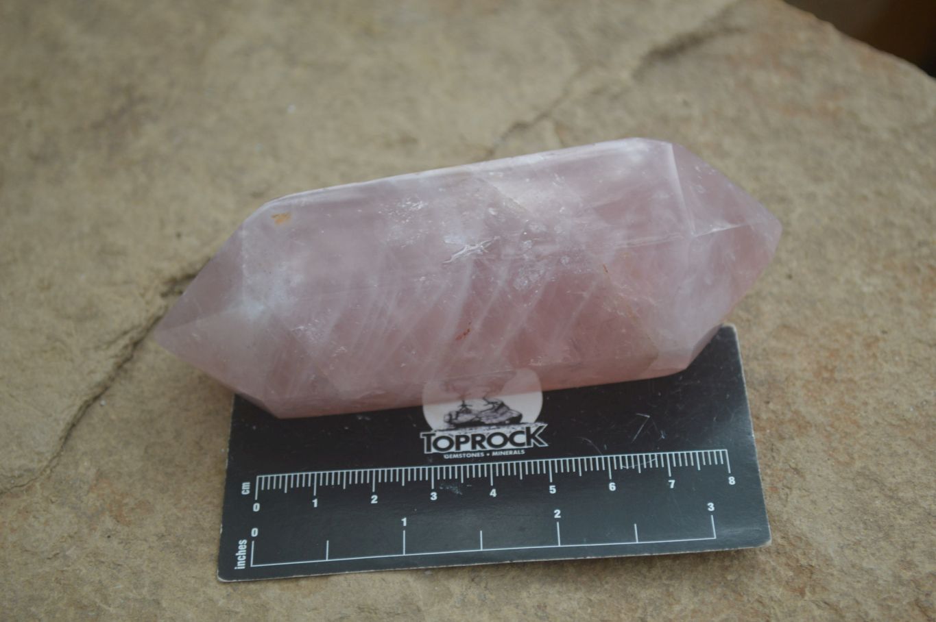 Polished Double Terminated Rose Quartz Points x 12 From Madagascar - Toprock Gemstones and Minerals 