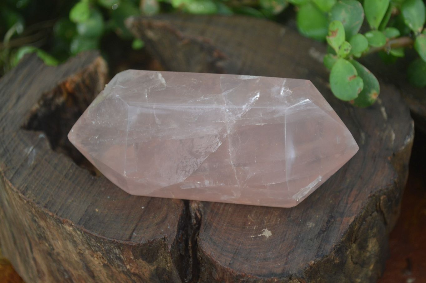 Polished Double Terminated Rose Quartz Points x 12 From Madagascar - Toprock Gemstones and Minerals 