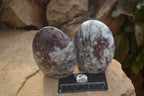 Polished Rubellite Pink Tourmaline Standing Free Forms x 2 From Madagascar - Toprock Gemstones and Minerals 