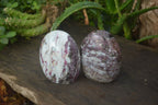 Polished Rubellite Pink Tourmaline Standing Free Forms x 2 From Madagascar - Toprock Gemstones and Minerals 