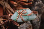 Hand Made Mixed Copper Wire Wrapped Pendants x 6 From Southern Africa - Toprock Gemstones and Minerals 