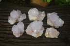 Natural Amethyst Cactus Flower Spirit Quartz Clusters x 6 From South Africa - Toprock Gemstones and Minerals 