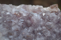 Natural Zululand Amethyst Geode Plate Specimens x 2 from Jozini, South Africa - Toprock Gemstones and Minerals 