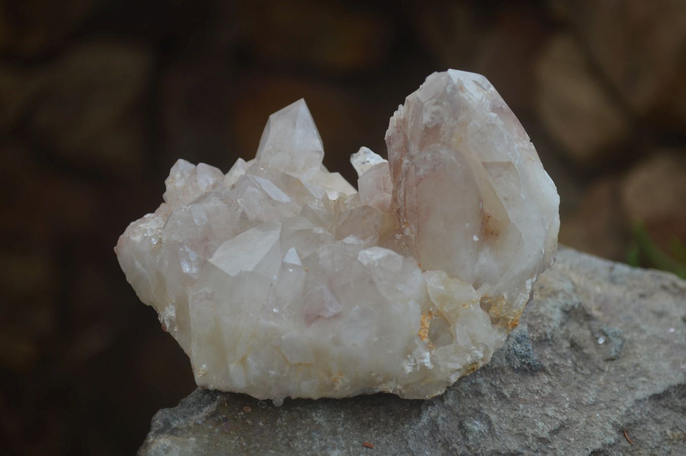 Natural Hematoid Quartz Clusters x 6 From Karoi, Zimbabwe - Toprock Gemstones and Minerals 