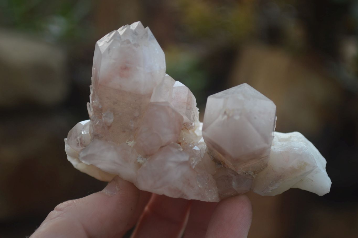 Natural Hematoid Quartz Clusters x 6 From Karoi, Zimbabwe - Toprock Gemstones and Minerals 