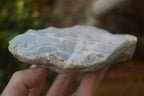 Natural Crystalline Blue Lace Agate Plates x 2 From Namibia - Toprock Gemstones and Minerals 