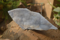Natural Crystalline Blue Lace Agate Plates x 2 From Namibia - Toprock Gemstones and Minerals 