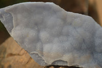 Natural Crystalline Blue Lace Agate Plates x 2 From Namibia - Toprock Gemstones and Minerals 